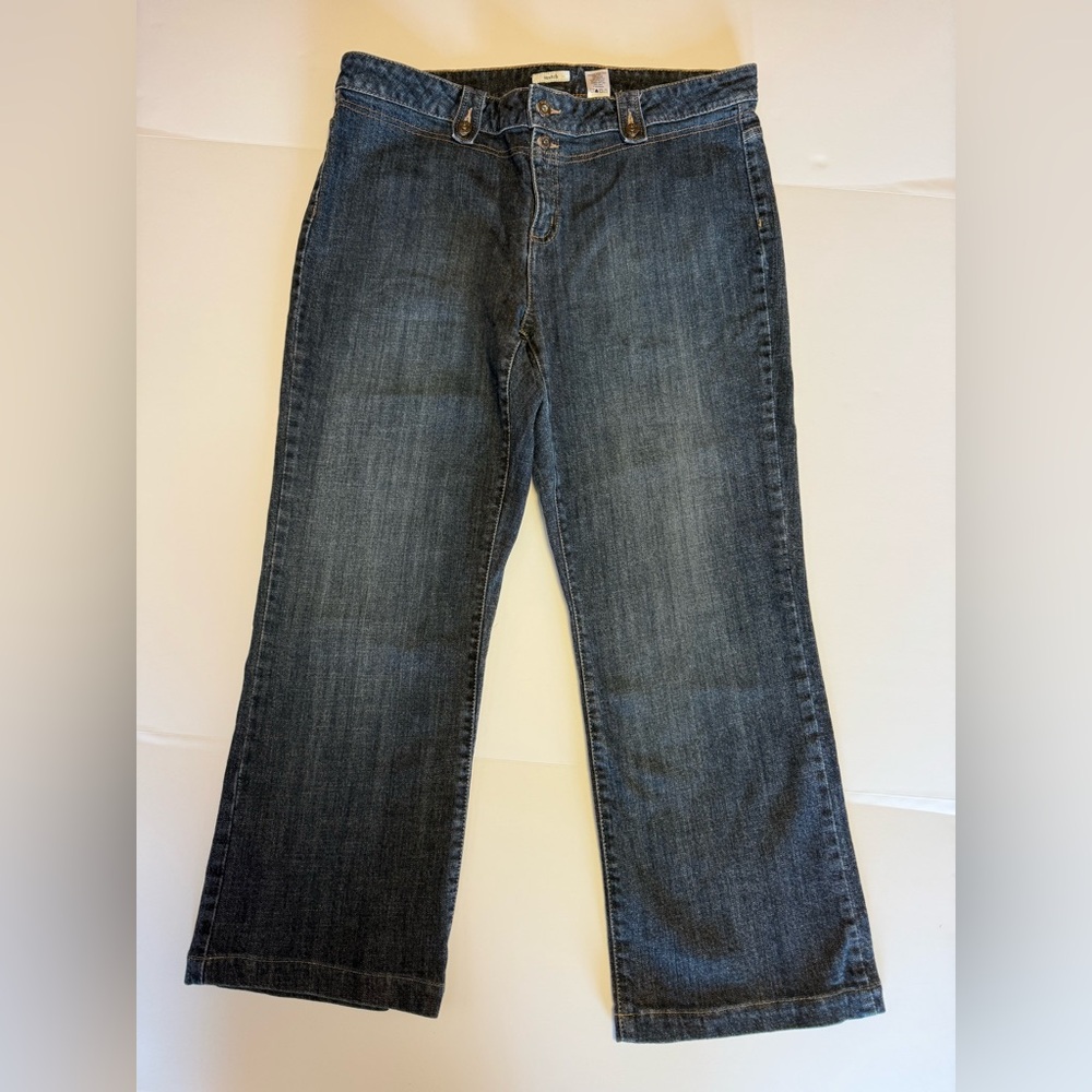 Liz&Co Women’s Stretch Cropped/Ankle  Size 14 Denim